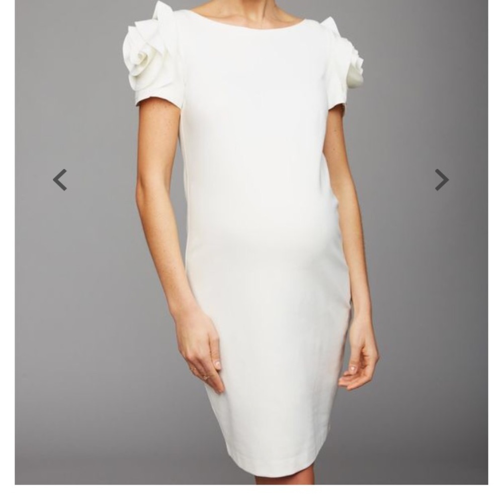 White maternity dress!